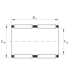 滾針及保持架組件 K80X88X40-ZW, 根據(jù) DIN 5405-1/ ISO 3030 標(biāo)準(zhǔn)，雙列