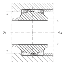 關節(jié)軸承 GE22-PB, 根據(jù) DIN ISO 12 240-1 標準，尺寸系列 K，需維護