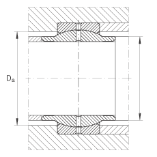 關節(jié)軸承 GE320-LO, 根據(jù) DIN ISO 12 240-1 標準，需維護