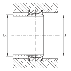 關(guān)節(jié)軸承 GE180-DO, 根據(jù) DIN ISO 12 240-1 標(biāo)準(zhǔn)，需維護(hù)